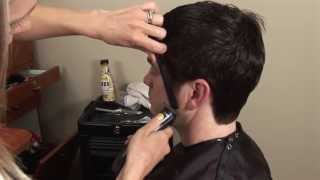 HOW TO CUT Mens Medium  Long Hair with Scissors  Hair Tutorial [upl. by Hamburger663]