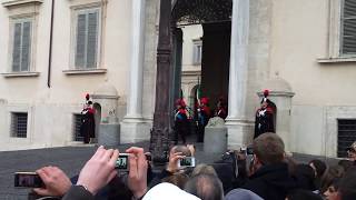 Cambio della guardia al Quirinale Allievi Marescialli dei carabinierimp4 [upl. by Haslett671]