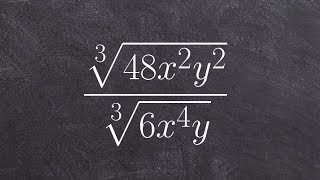 Learn how to divide two radical expressions without rationalizing the denominator [upl. by Dinan]