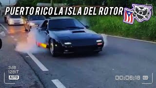 Sonido Unico Rotativo Mazda RX7 Burnout  Puerto Rico La isla del Rotor [upl. by Ragnar]