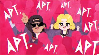 ROSÉ amp Bruno Mars  APT Animation FULL ver 로제 amp 브루노 마스 APT 애니메이션 풀 버전Fan made [upl. by Zolnay361]