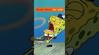 SpongeBob Krusty Krab Pizza Song w lyrics 🍕 shorts spongebob [upl. by Terryl]