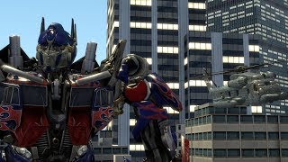 Optimus Prime Vs Blackout Transformers Fight Scene SFM animation [upl. by Whitcher]