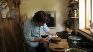 Jamie Olivers orange and polenta cake in a wood fired oven [upl. by Oler793]