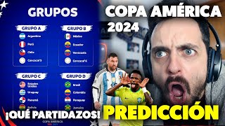 🤯ASÍ ACABARON los GRUPOS en el SORTEO de COPA AMÉRICA 2024 · Mi PREDICCIÓN y FAVORITO a GANAR [upl. by Adlai]