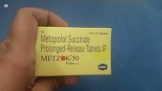 Metzok 50 Tablet  Metzok Tablets  Metoprolol Succinate Tablets  Metzok 50mg Tablet Uses Dosage [upl. by Erastus88]