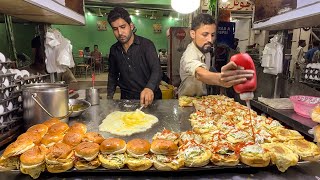 Special Egg Shami Burger  Famous Double Anda Bun Kabab  Street Food of Karachi Pakistan [upl. by Eustazio]