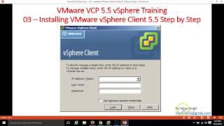 How to Install VMware vSphere Client 55 Client Step by Step [upl. by Llennej]