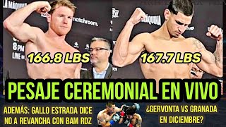 EN VIVO Canelo vs Berlanga Pesaje Ceremonial y Cara a Cara [upl. by Aicirt]