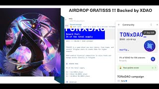 Airdrop Gratis dari XDAO  Cara Farming DAO TONxDAO  Next JP [upl. by Refinne690]