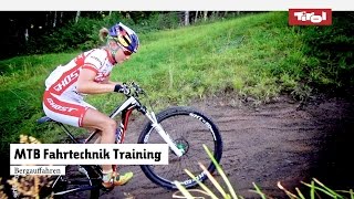 MTB Fahrtechnik Training 4 Mountainbike Bergauffahren Tutorial [upl. by Esbenshade]