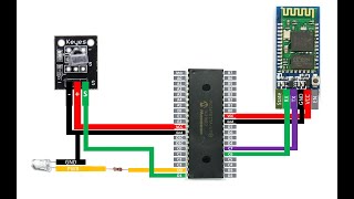 Wireless fire detection using Ky022 infrared amp HC05 module using PIC16F877A microcontroller fire [upl. by Salvucci]