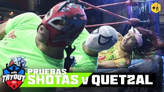 Pruebas Team SHOTAS vs Team Quetzal  IWRG TRyOut 2023  Arena Naucalpan [upl. by Renrag]