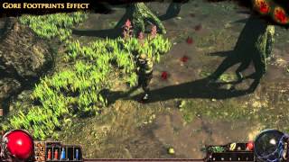 Path of Exile  Gore Footprints Effect [upl. by Yenahc]