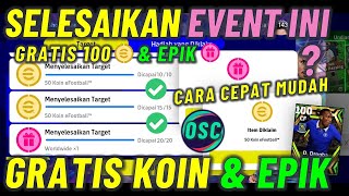 CARA DAPAT 100 KOIN BONUS amp EPIK KE 2  CARA MENYELESAIKAN TARGET FESTIVEL EFOOTBALL 2023 [upl. by Onej407]