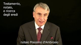 Il notaio e la ricerca degli eredi [upl. by Richardo]