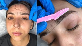 Satisfying Eyebrow Mapping  Microblading  Episode 81 [upl. by Akener]