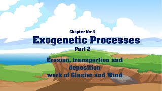 Chapter No 4 Exogenetic Processes Part2 Glacier and Wind Std  9 Maharashtra State Board [upl. by Eleen]