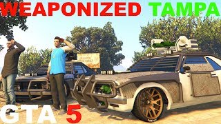 GTA 5 WEAPONIZED TAMPA ALL UPGRADES GUNRUNNING DLC [upl. by Flam63]