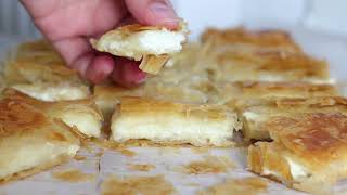 I prepare this delicious and easy Greek Cheese pie recipe  Bougatsa every day [upl. by Miki]