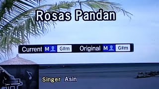 ROSAS PANDAN Asin 🎵Karaoke Version🎵 [upl. by Holzman]