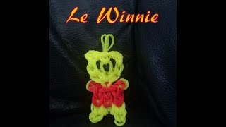 Winnie Rainbow loom® Tutoriel Français Niveau Intermédiaire [upl. by Oenire]