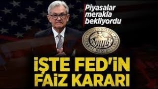 FED FAİZ KARARI BELLİ OLDU  BİTCOİN SON DURUM ANALİZ [upl. by Deehan]