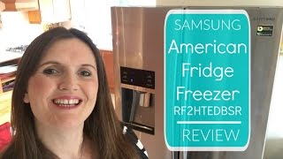 Samsung American Fridge Freezer RF23HTEDBSR Stainless Steel Review [upl. by Rydder]