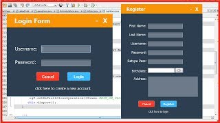 JAVA  How To Design Login And Register Form In Java Netbeans [upl. by Audsley216]