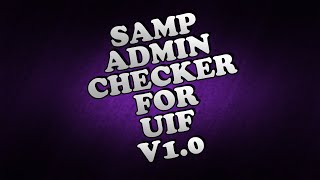 SAMP  Admin Checker for UIF V10  Cleo [upl. by Novla]