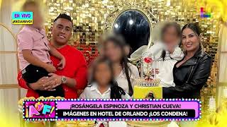 Amor y Fuego  AGO 27  ¡ROSÁNGELA ESPINOZA Y CUEVA IMÁGENES EN HOTEL DE ORLANDO ¡LOS CONDENA [upl. by Llednohs]