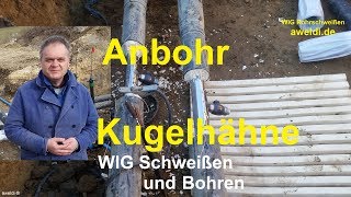 Anbohrung Rohrleitung Fernwärme Kugelventil Kugelhahn Anbohrung Druckrohrleitungen YT Channel FHD [upl. by Seda]