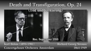 R Strauss Death and Transfiguration Böhm amp COA 1955 R シュトラウス 死と変容 ベーム [upl. by Alhak939]