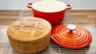 Dutch Oven Bread An amazing crispy bread recipe [upl. by Auqinehs]