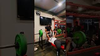 100 kg bench press first attempt [upl. by Keller479]