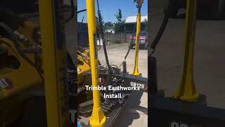 Trimble Earthworks Install on a CAT 299D3 Skidsteer [upl. by Anoved]