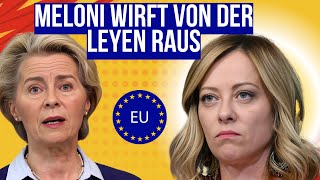 Meloni entlässt von der Leyen Italien zieht offiziell aus der Europäischen Union zurück [upl. by Cesaria930]