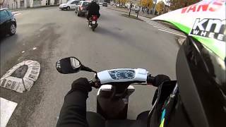 Balade en booster mbk spirit  Gopro 3 Hero [upl. by Nawud]