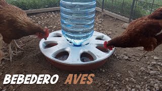 Como hacer un Bebedero para Gallinas con llanta de Auto [upl. by Adamina768]