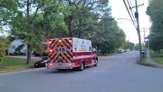 Fairfax County Fire amp Rescue Department Medic 409 Responding 1072024 [upl. by Ecinom]