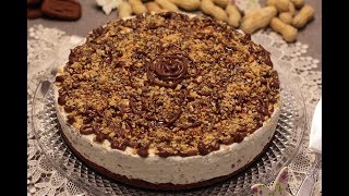 Cheesecake al cioccolato con arachidi e caramello [upl. by Kcirdneked]