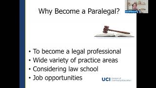 Paralegal Career and Program Information Session 91423 [upl. by Ginnie]