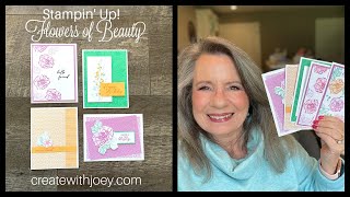 Stampin Up Flowers of Beauty amp Unbounded Love Facebook Live Replay how to make simple cards [upl. by Hakim]