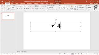 How to Insert a Check Mark Symbol in PowerPoint [upl. by Fabozzi]