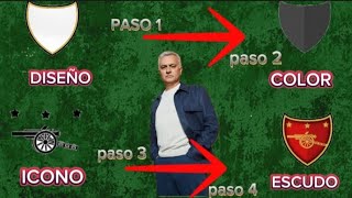 Cómo diseñar un escudo personalizado TUTORIAL sobre el diseño de escudo TOP ELEVEN 24 [upl. by Minor]