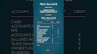 What is a TRIAL BALANCE [upl. by Rotceh697]