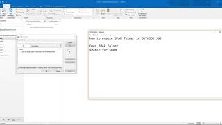 how to enableshow spam folder in outlook [upl. by Brocky]