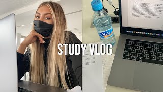 STUDY VLOG  Lernen in der Bib produktiver Morgen amp Gedanken über ein Jurastudium [upl. by Vedette]