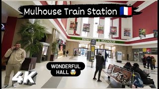 Mulhouse Train Station  Walking Tour  4K [upl. by Onifur]