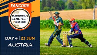 🔴 FanCode European Cricket Series Austria 2022  Day 4  T10 Live Cricket [upl. by Ahsinra]